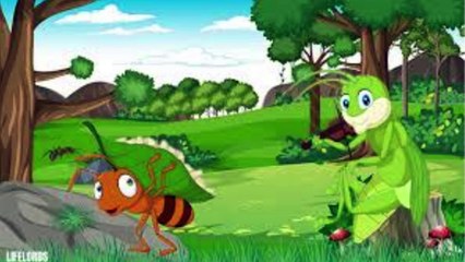 The Ant and the Grasshopper | Classic English Moral Story for Kids
