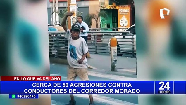 ATU y PNP intensificarán operativos para prevenir ataques contra buses del Corredor Morado