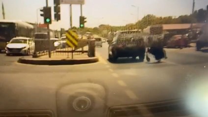 Şişli’de yayaya çarpan araç sürücüsü durmadan yoluna devam etti