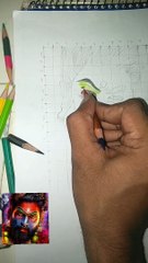 pushpa 2 colour pencil drawing for beginners,