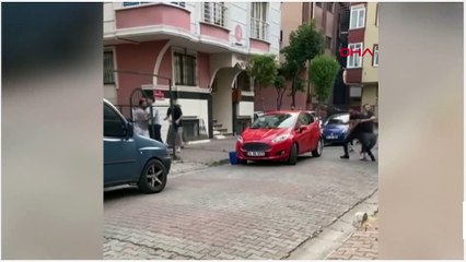 Bahçelievler'de otopark kavgasında tekme ve yumruklar havada uçuştu