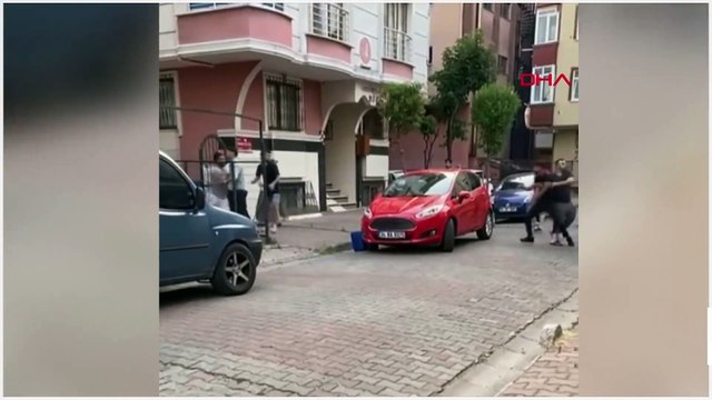 Bahçelievler'de otopark kavgasında tekme ve yumruklar havada uçuştu