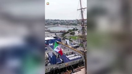 L'arrivo della nave Amerigo Vespucci a Los Angeles