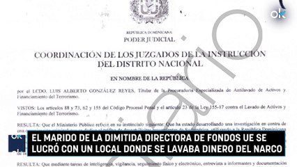 El marido de la dimitida directora de fondos UE se lucró con un local donde se lavaba dinero del narco