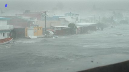 L'ouragan Béryl déferle sur le sud de la Martinique