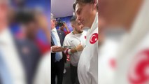 Cumhurbaşkanı Erdoğan, A Milli Takımı'nı tebrik etti