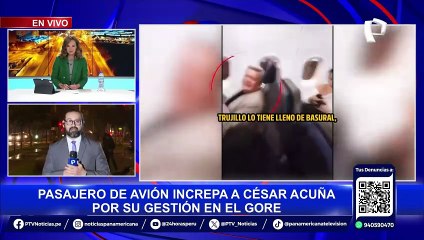 Richard Acuña lamenta incidente de su padre en un avión: "Respetos guardan respetos"