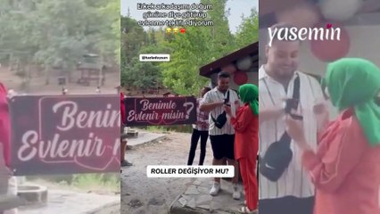 Erkek arkadaşına evlenme teklifi eden genç kadın sosyal medyayı ikiye böldü!
