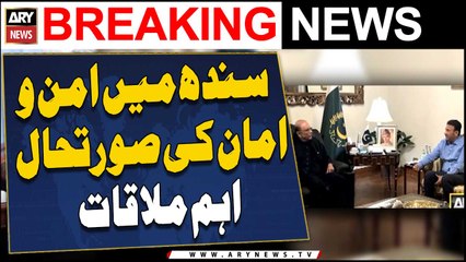 Law and order situation in Sindh - Interior Minister Sindh meets President Zardari