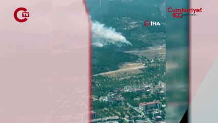 Soma'da bir orman yangını daha