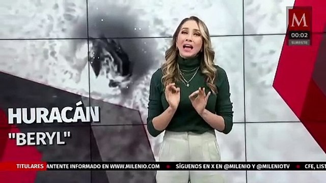 Huracán 'Beryl' podría tocar tierra dos veces en México esta semana
