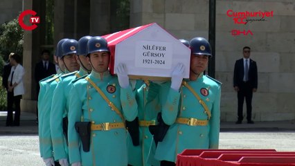Celal Bayar'ın kızı Nilüfer Gürsoy için TBMM'de cenaze töreni