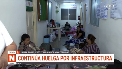 SCZ TERCER DÍA DE HUELA EN LA MATERNIDAD DE SANTA CRUZ