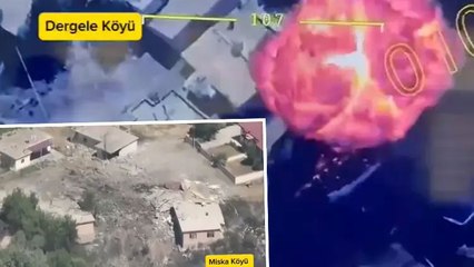 Terör örgütü PKK, Irak'ın kuzeyindeki Dergele köyünü ateşe verdi