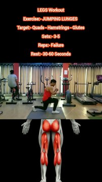 ❌ JUMPING LUNGES ✔️ How can I Build my LEGS Bigger at Home? #heermlgangaputra #naturalbodybuilding #workout #exercise #fitness #gym #muscle #training