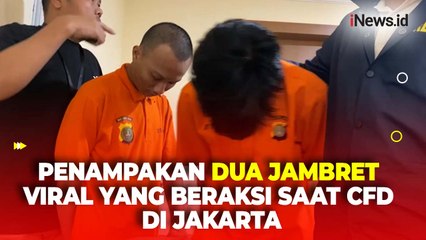Begini Penampakan 2 Jambret CFD Sudirman yang Tertangkap Kamera Fotografer Usai Diringkus Polisi