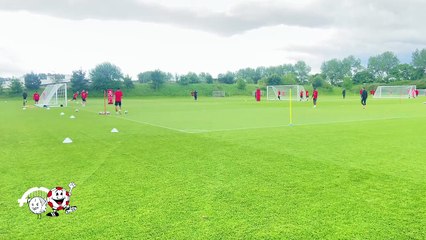 Sunderland AFC players in training