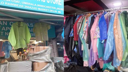 एशिया के सबसे बड़ा होलसेल कैनवास बाजार में बीते 64 वर्षों से बेच रहे रेनकोट, हर साल डिमांड के हिसाब से बदलता है लुक