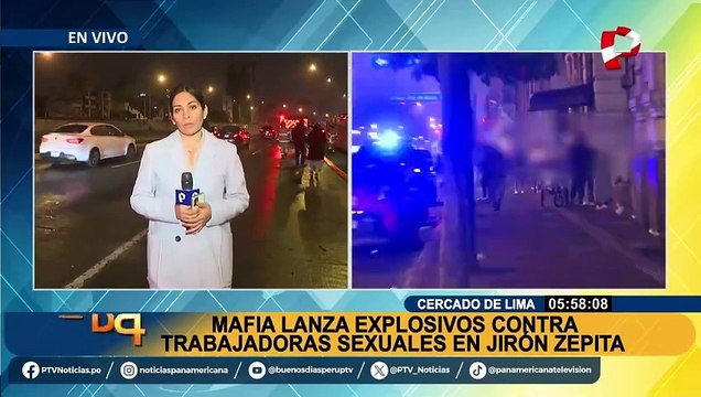 Arrojan artefacto explosivo contra trabajadoras sexuales en la avenida Alfonso Ugarte