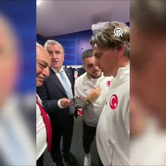 Erdoğan'dan A Milli Futbol Takımı'na tebrik telefonu