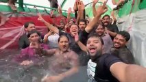 Pool Party In A Truck  _ Truck Ke Andar Swimming Pool Bana Diya   _ Crazy Amount Of Fun (360P)