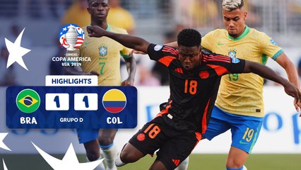 Brasil vs Colombia (1-1) | Copa América 2024 | Grupo D, Fecha 3