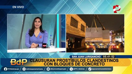 Clausuran prostíbulos clandestinos con bloques de concreto en SJL