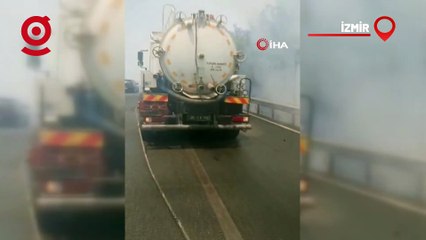 İzmir'de Korkutan Orman Yangını: Sabuncubeli Tünelleri Trafiğe Kapatıldı