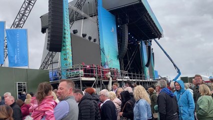 Local residents get exclusive behind the scenes look at Lytham Festival ahead of first show