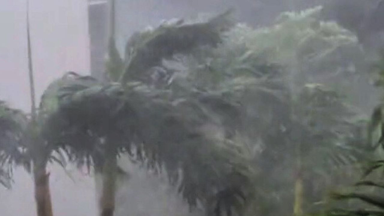 Hurricane Beryl Strong winds and heavy rain hits the Dominican