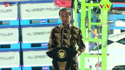 Jokowi Resmikan Pabrik Baterai Listrik Se-Asia Tenggra