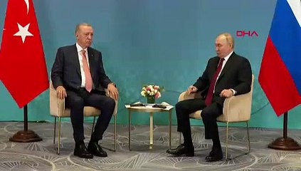 Erdoğan, Putin ile görüştü: ''Bizim hedefimiz 100 milyar dolar''
