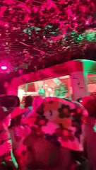 Volume DJ’s performing in their tent at the Full Moon Festival