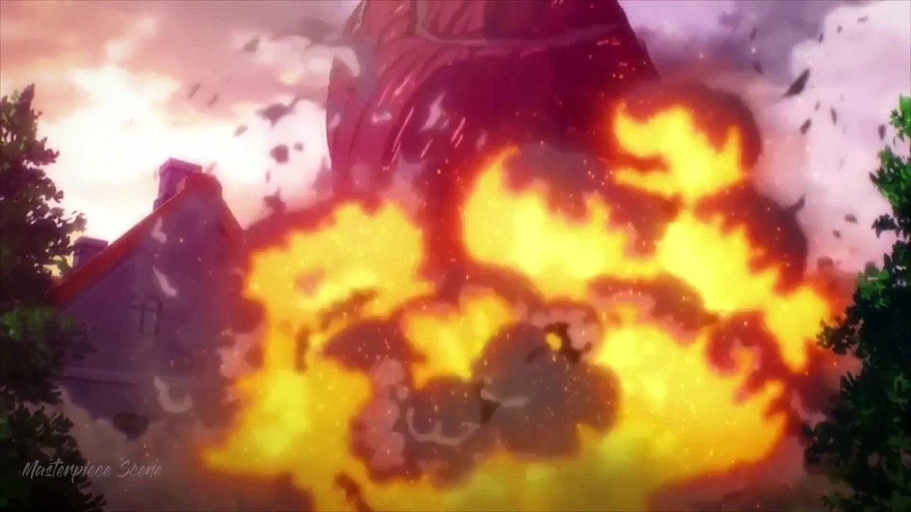 Hange Death Scene - Hanji VS Rumbling Titans
