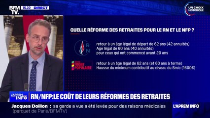 RN/NFP: que proposent-ils pour les retraites et combien coûteraient ces mesures?