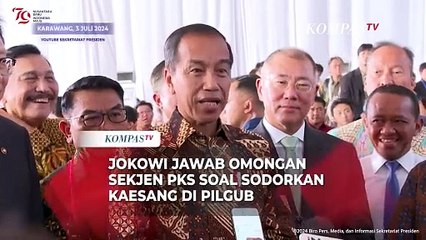 Jokowi Jawab Omongan PKS soal Sodorkan Kaesang di Pilgub Jakarta 2024