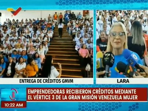 Lara | GMVM entregó créditos a emprendedoras para fomentar el desarrollo productivo del país