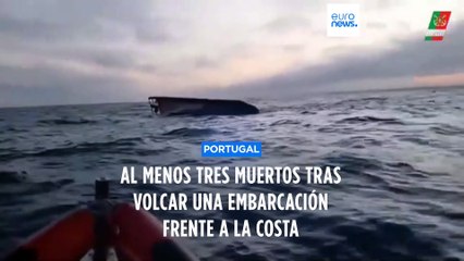 Tres muertos y varios desaparecidos tras el naufragio de un barco pesquero en Portugal