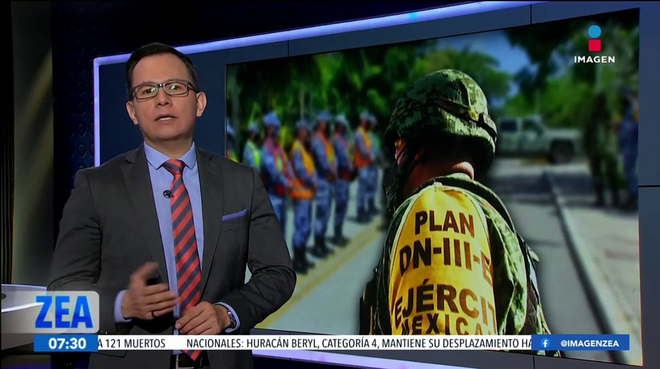 Activan el Plan DN-III-E ante el paso del huracán Beryl en la península de Yucatán