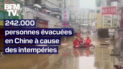 Au moins 242.000 personnes évacuées en Chine, après les fortes pluies dans l’est du  pays