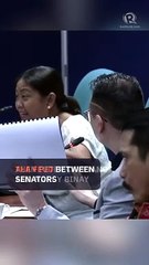 Cayetano-led hearing on new Senate office gets too personal, Binay walks out