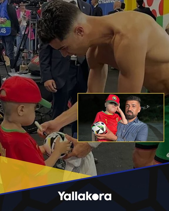 لفتة إنسانية جديدة من النجم البرتغالي.. رونالدو يحقق حلم لاجئ سوري مصاب بورم خبيث #EURO2024