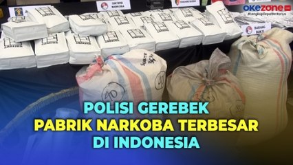 Polisi Gerebek Pabrik Narkoba Terbesar di Indonesia Bermodus Kantor EO