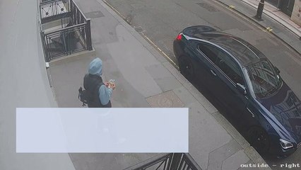 CCTV footage of Tim Westwood's DJ equipment being stolen from car in central London