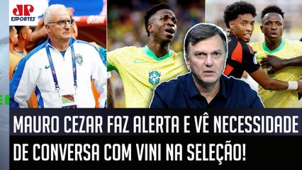 "Tem que CONVERSAR SERIAMENTE com o Vinicius Júnior, cara! O Dorival..." Mauro Cezar ALERTA Seleção!
