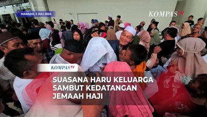 Suasana Haru Sambut Kedatangan Jemaah Haji di Bandara Sam Ratulangi Manado