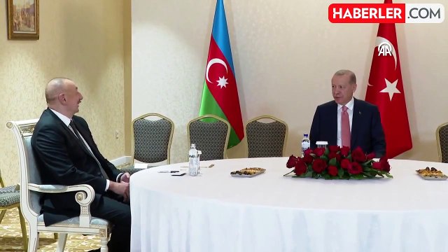 Cumhurbaşkanı Erdoğan ile Azerbaycan Cumhurbaşkanı Aliyev arasında samimi diyalog: Bayağı dirisin maşallah