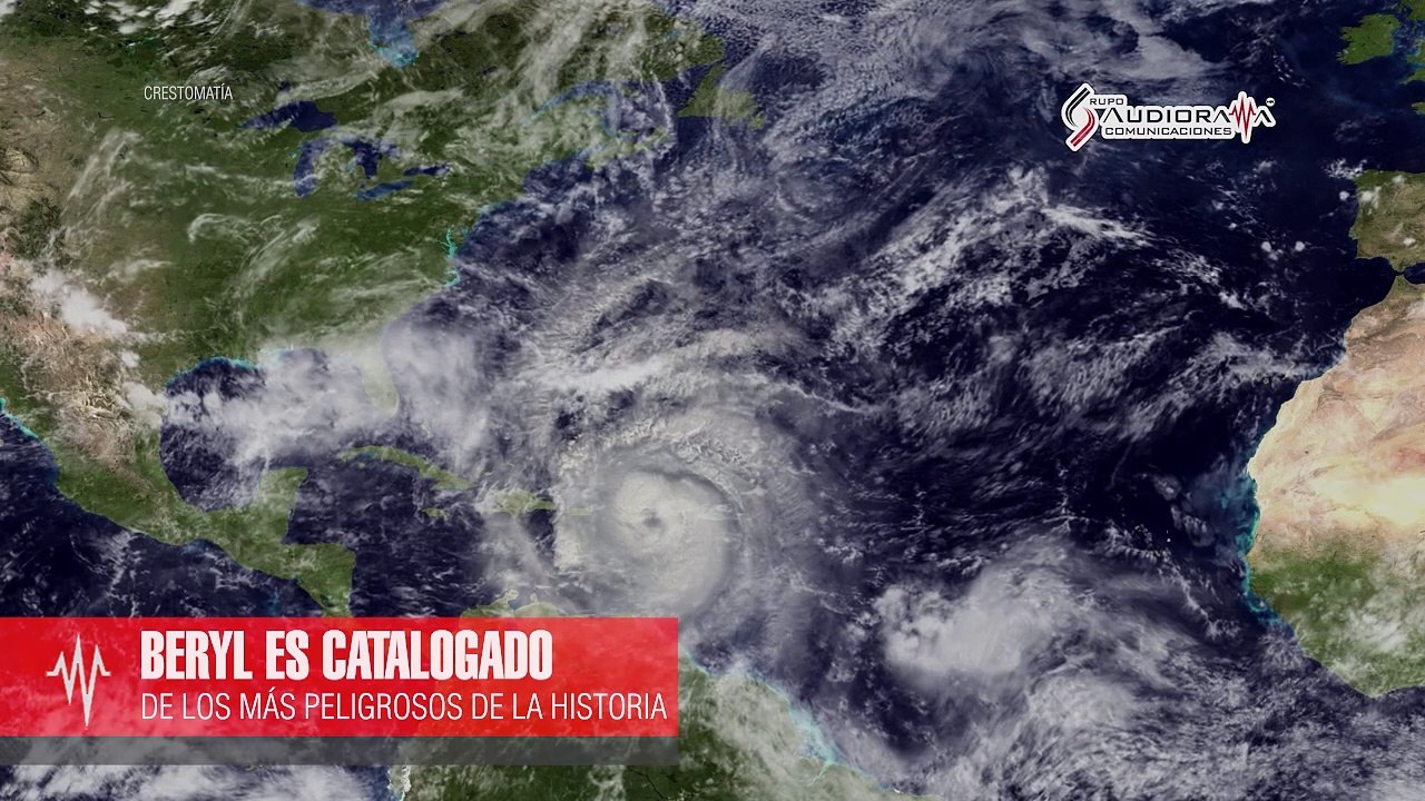 Beryl sigue avanzando por el caribe