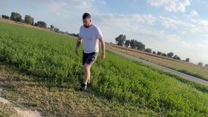 Stuck in mud: Man's jump over a brook goes hilariously wrong