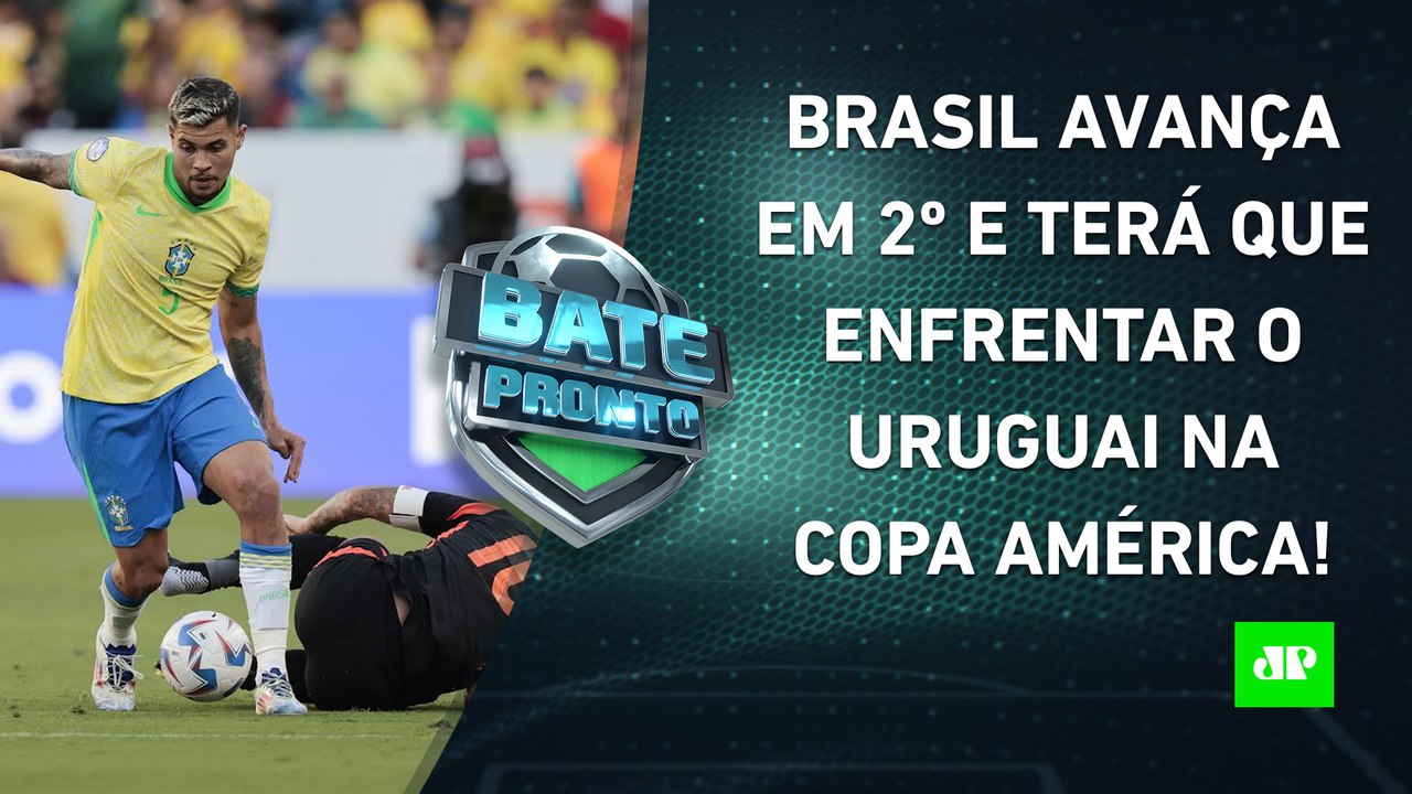 Seleção JOGA MAL, EMPATA com a Colômbia e PEGA o Uruguai nas QUARTAS da Copa América! | BATE-PRONTO